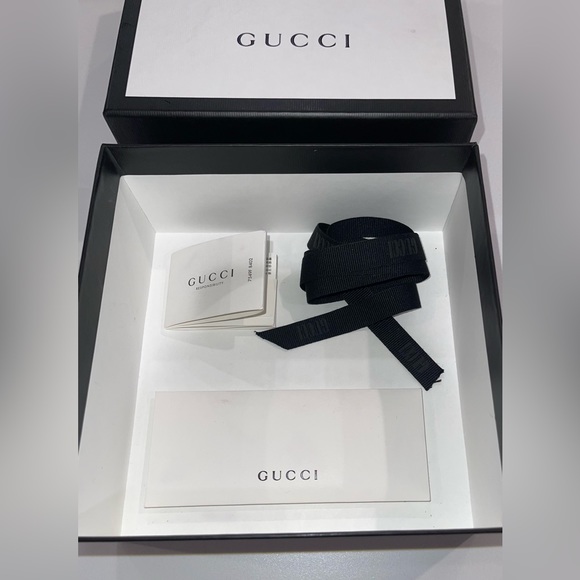 Gucci Silver GG Marmont Belt - Kids Large; fits 23-27” waist - Picture 7 of 10